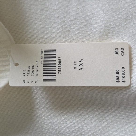 NWT Anthropologie Maeve Bell Sleeve Top // Ivory, XXS - Picture 5 of 5